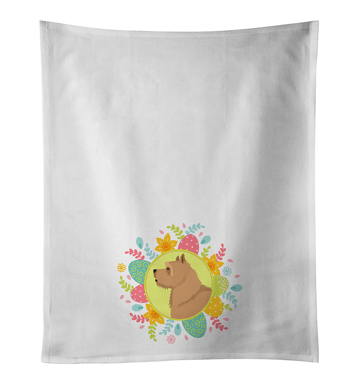 Buy this Norwich Terrier Easter White Kitchen Towel Set of 2