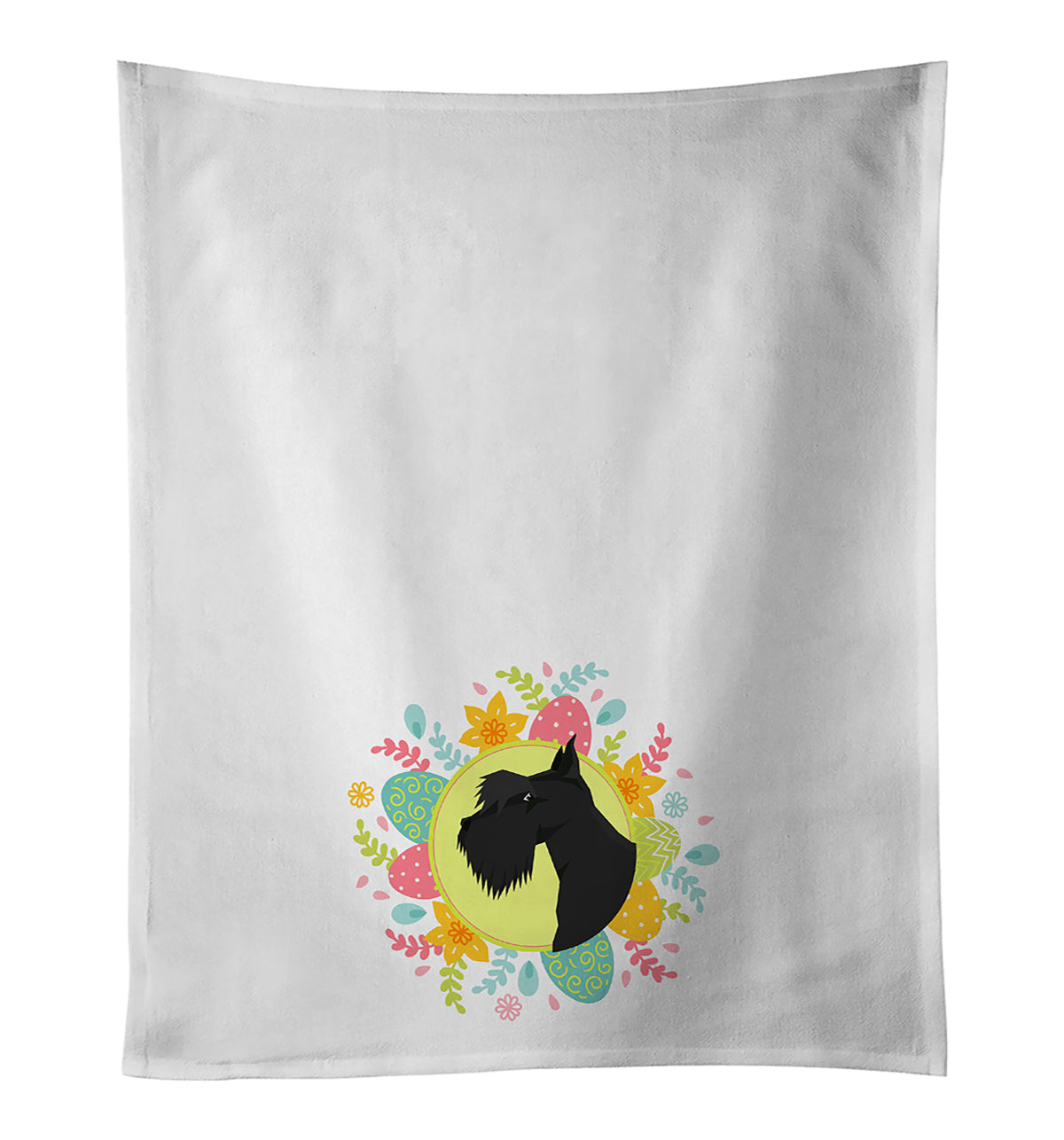 Buy this Scottish Terrier Easter White Kitchen Towel Set of 2