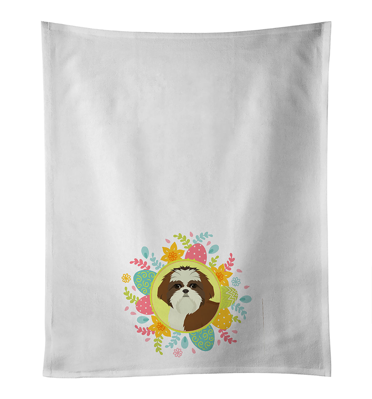 Buy this Shih Tzu Easter White Kitchen Towel Set of 2