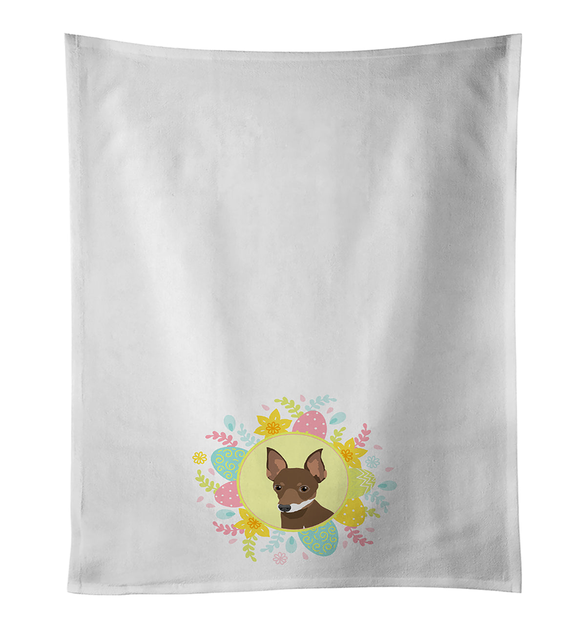 Buy this Chihuahua Chocolate and White #2 Easter White Kitchen Towel Set of 2