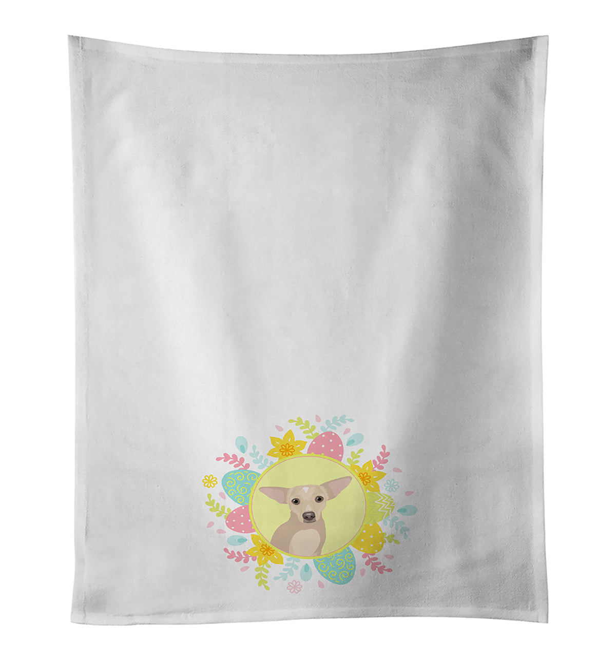 Buy this Chihuahua Silver Easter White Kitchen Towel Set of 2