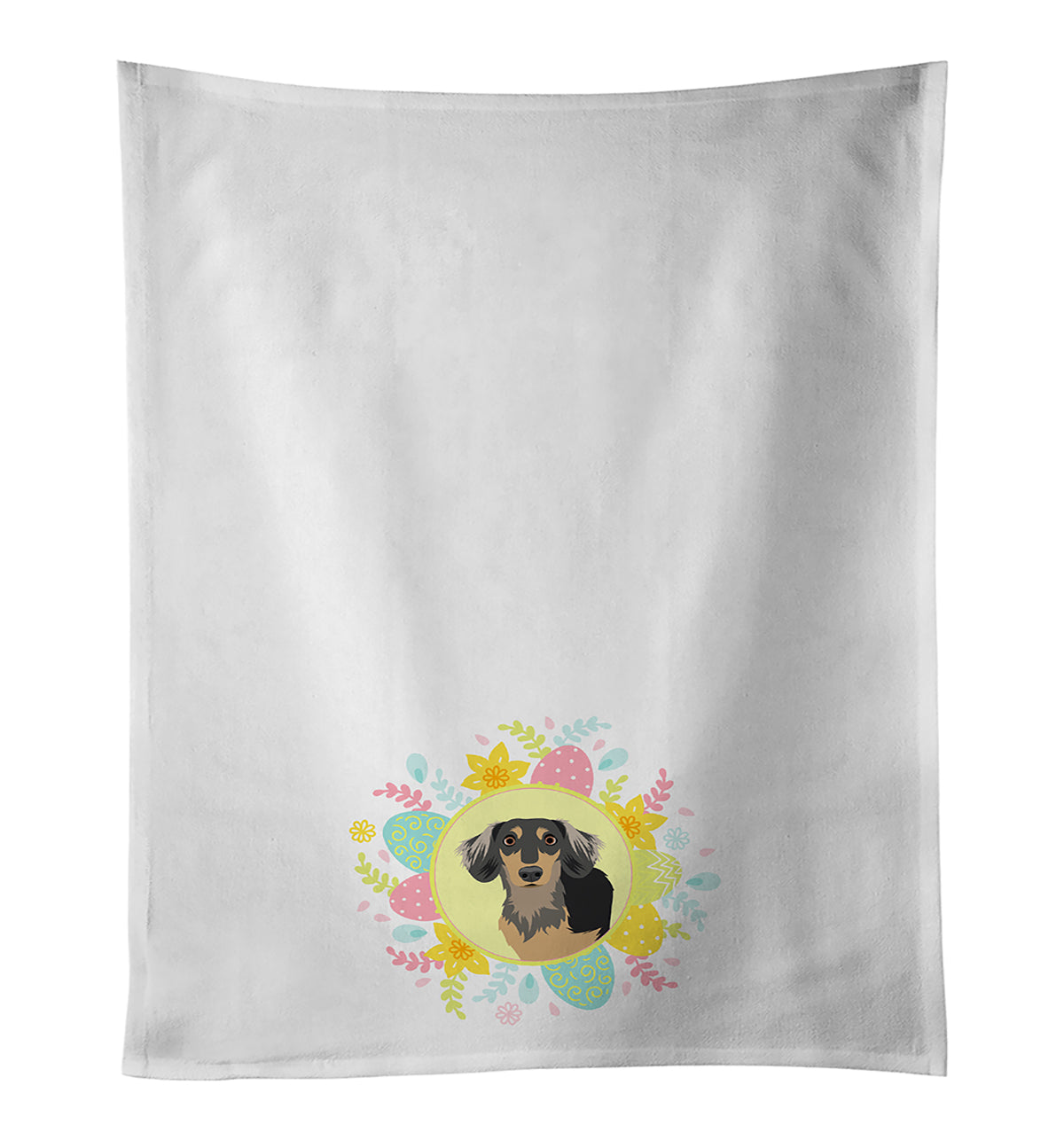 Buy this Chihuahua Black and Tan #4 Easter White Kitchen Towel Set of 2