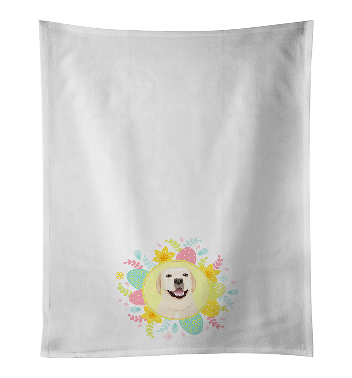 Buy this Labrador Retriever Yellow #2 Easter White Kitchen Towel Set of 2