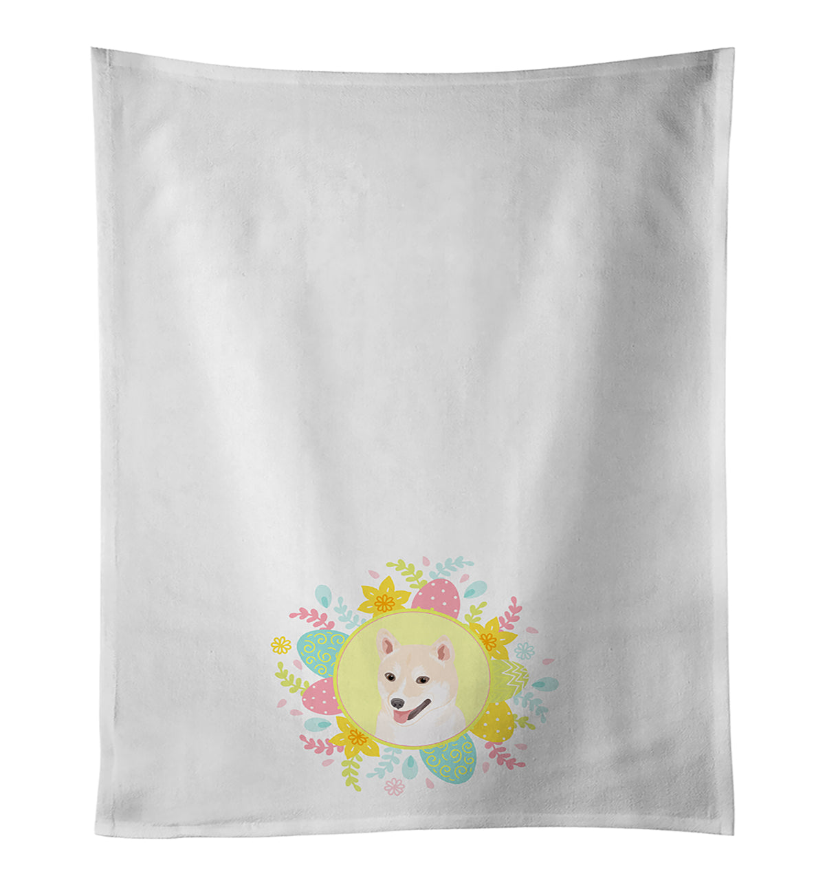 Buy this Shiba Inu Cream #2 Easter White Kitchen Towel Set of 2