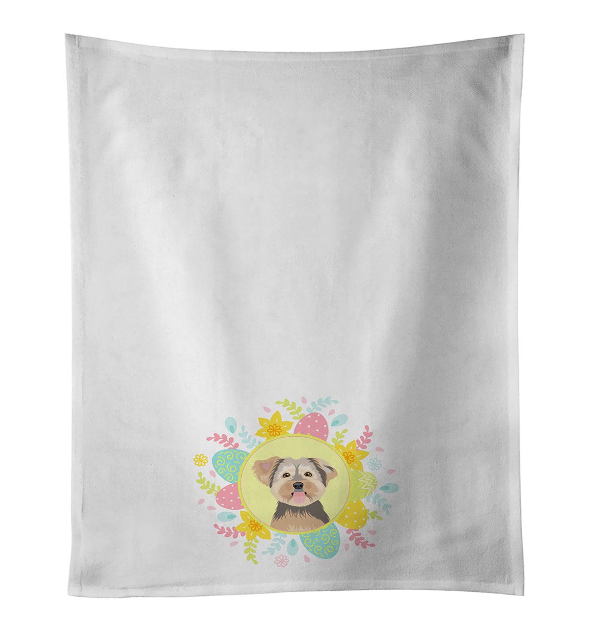 Buy this Yorkie Chocolate #2 Easter White Kitchen Towel Set of 2