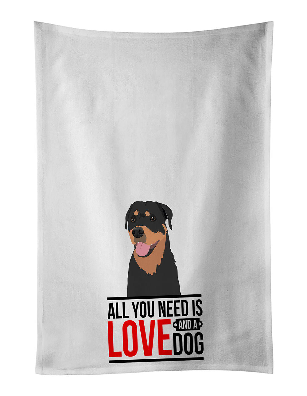 Buy this Rottweiler Black and Tan #7  White Kitchen Towel Set of 2