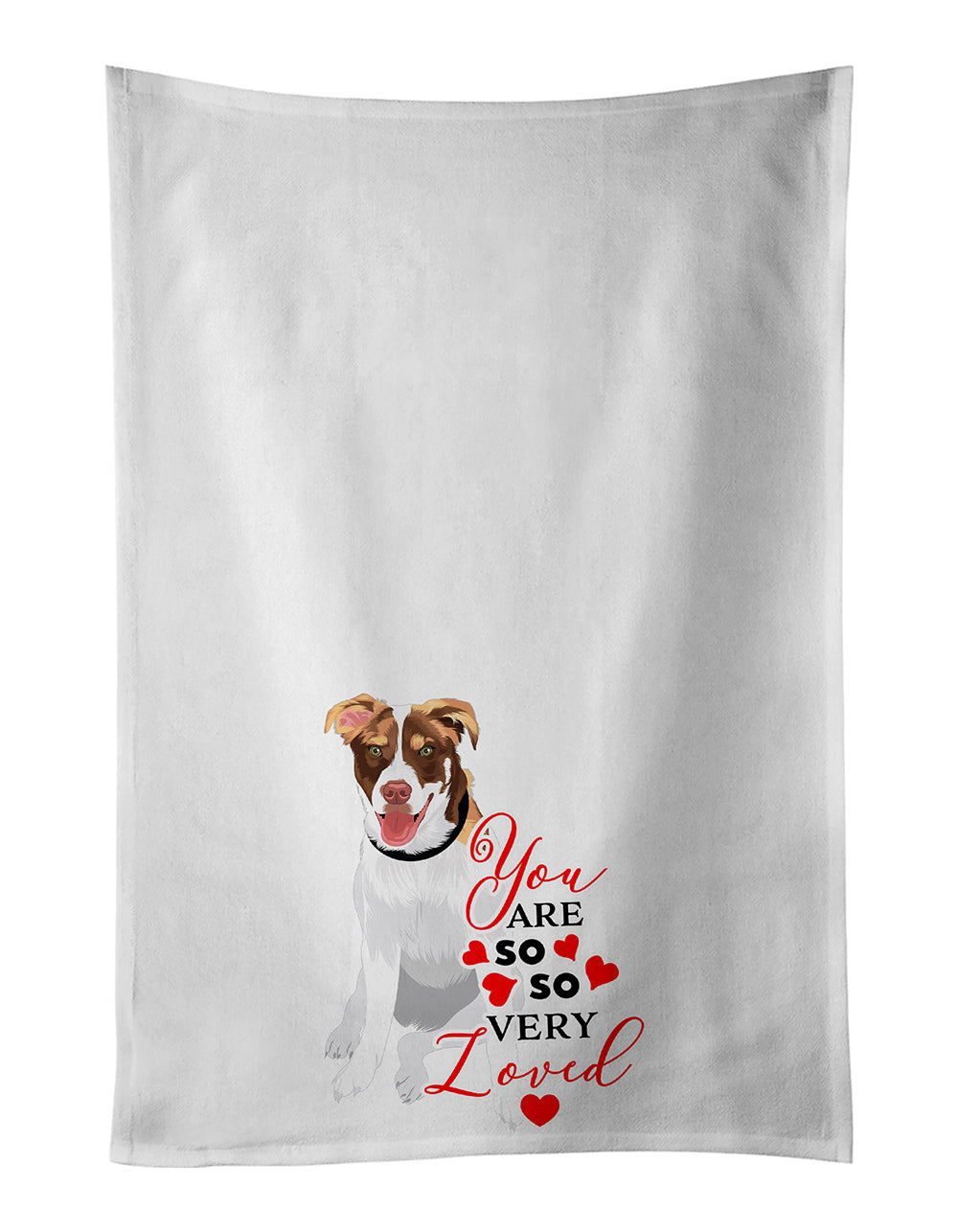 Buy this Australian Shepherd Red and White #2 so Loved White Kitchen Towel Set of 2