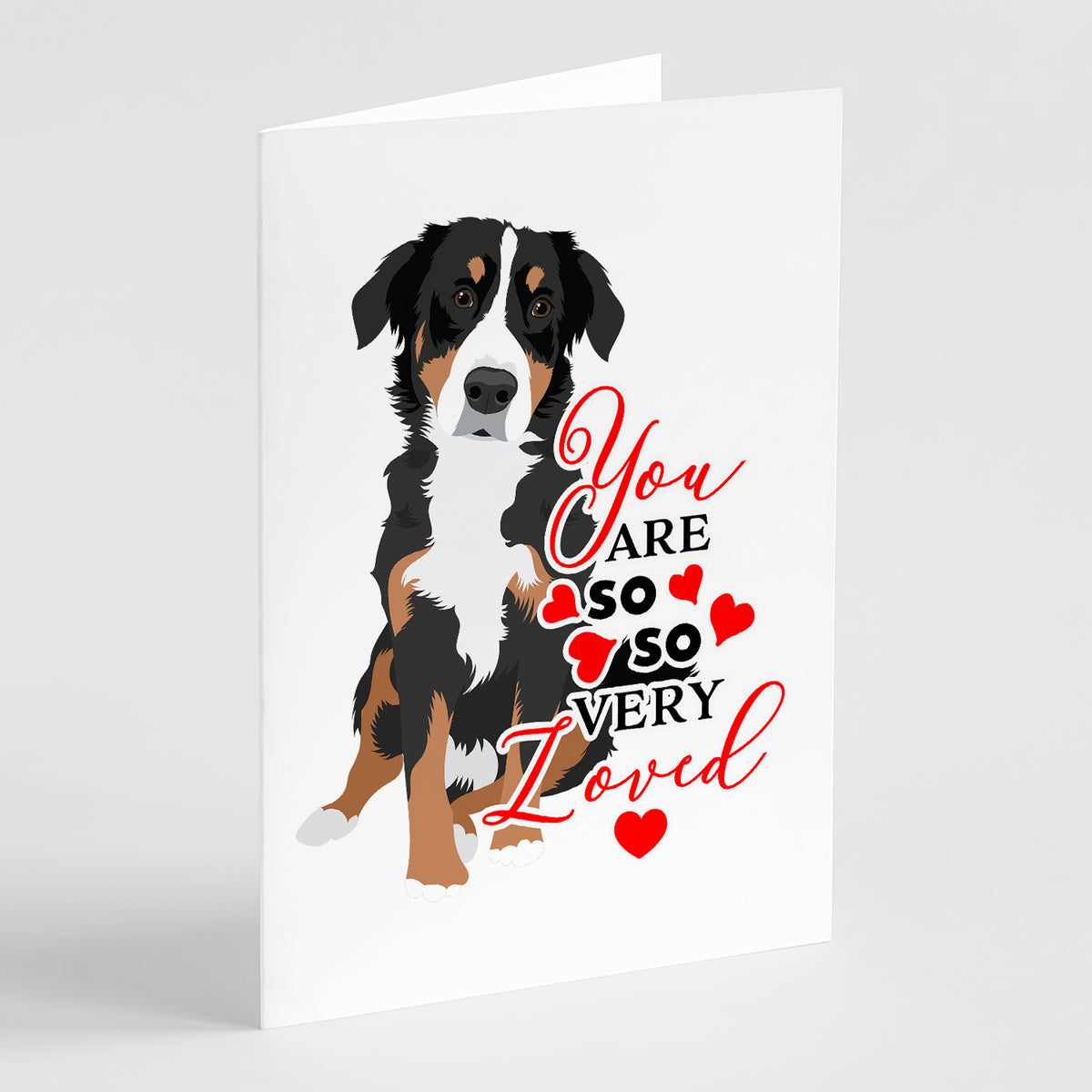Buy this Bernese Mountain Dog Puppy #2 so Loved Greeting Cards and Envelopes Pack of 8