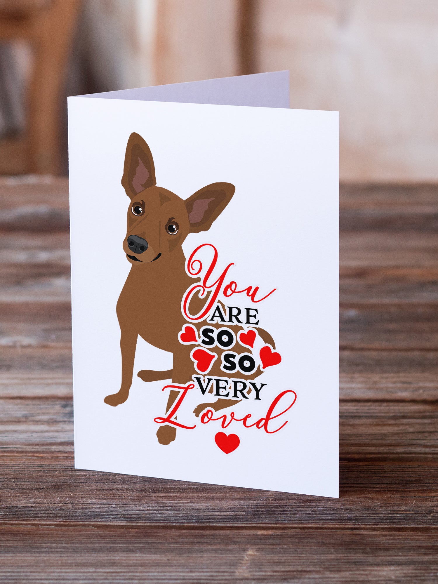 Buy this Chihuahua Chocolate #1 so Loved Greeting Cards and Envelopes Pack of 8