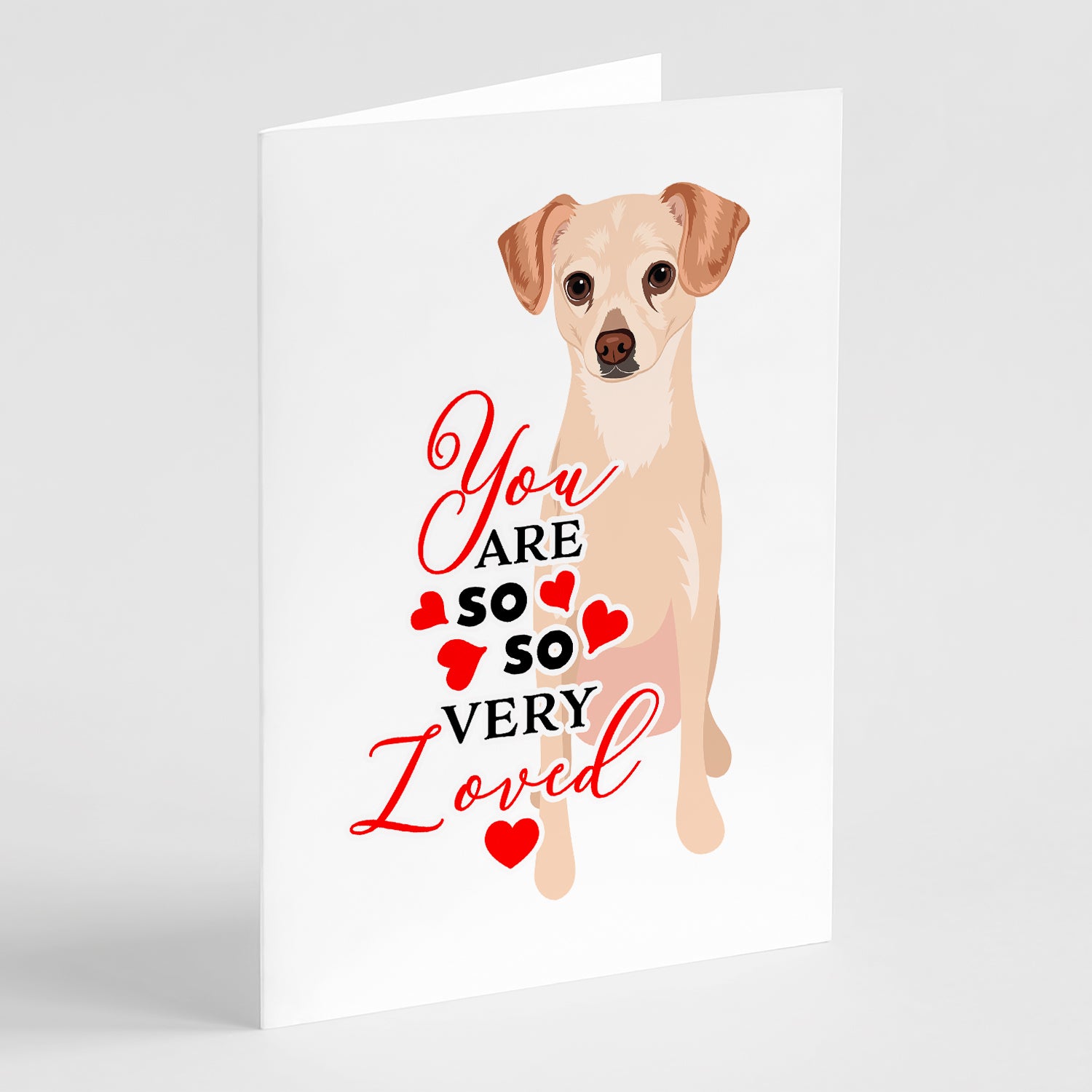 Buy this Chihuahua Cream so Loved Greeting Cards and Envelopes Pack of 8