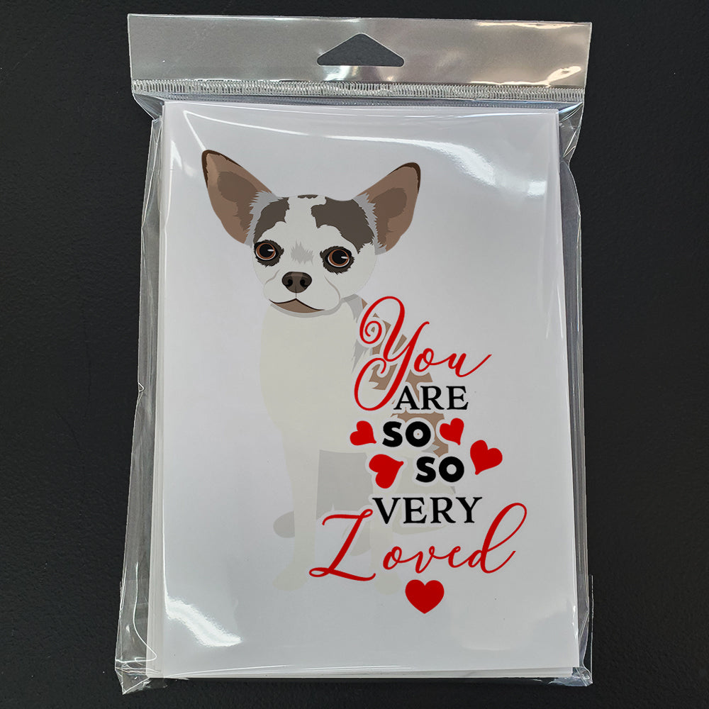 Chihuahua Merle so Loved Greeting Cards and Envelopes Pack of 8 - the-store.com