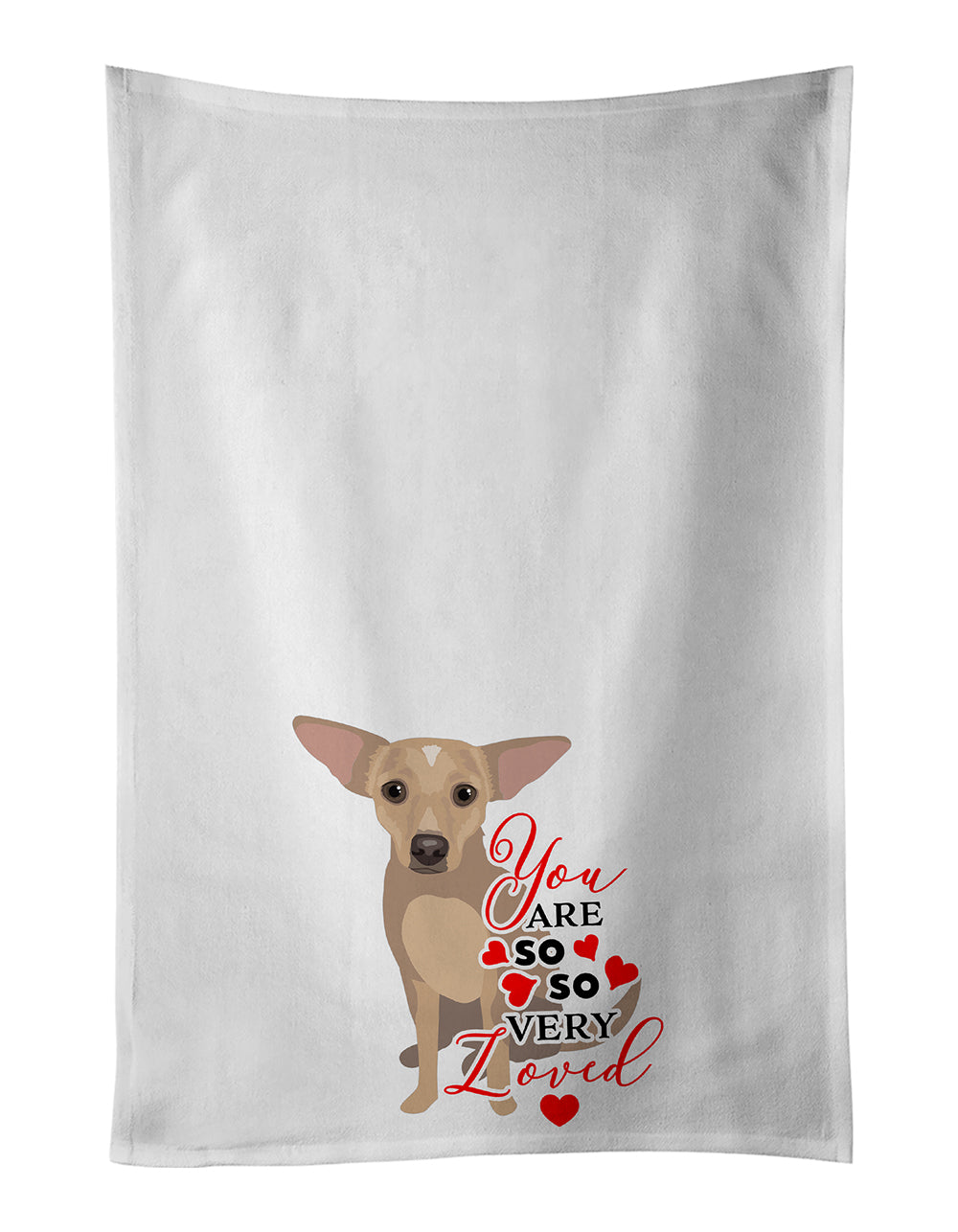 Buy this Chihuahua Silver so Loved White Kitchen Towel Set of 2