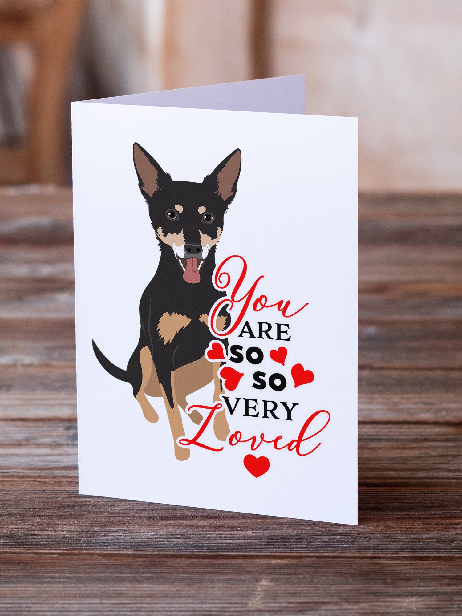 Chihuahua Tricolor #1 so Loved Greeting Cards and Envelopes Pack of 8 - the-store.com