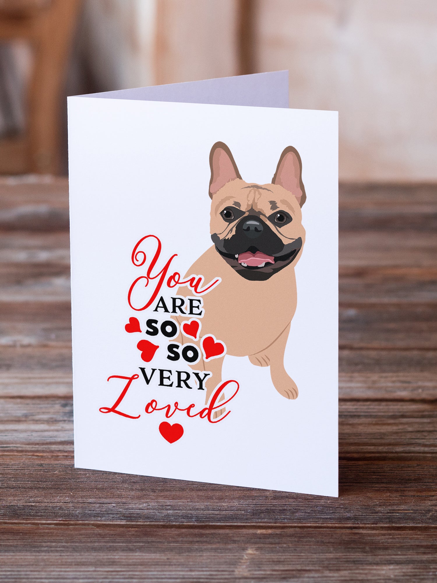 Buy this French Bulldog Fawn #2 so Loved Greeting Cards and Envelopes Pack of 8
