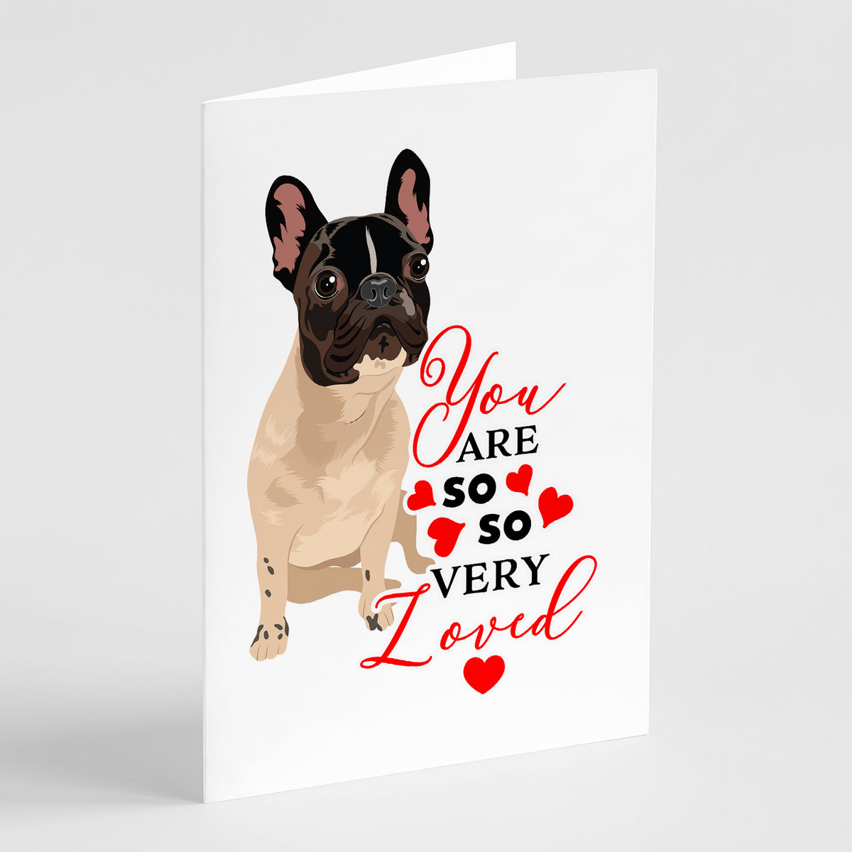 Buy this French Bulldog Fawn #3 so Loved Greeting Cards and Envelopes Pack of 8