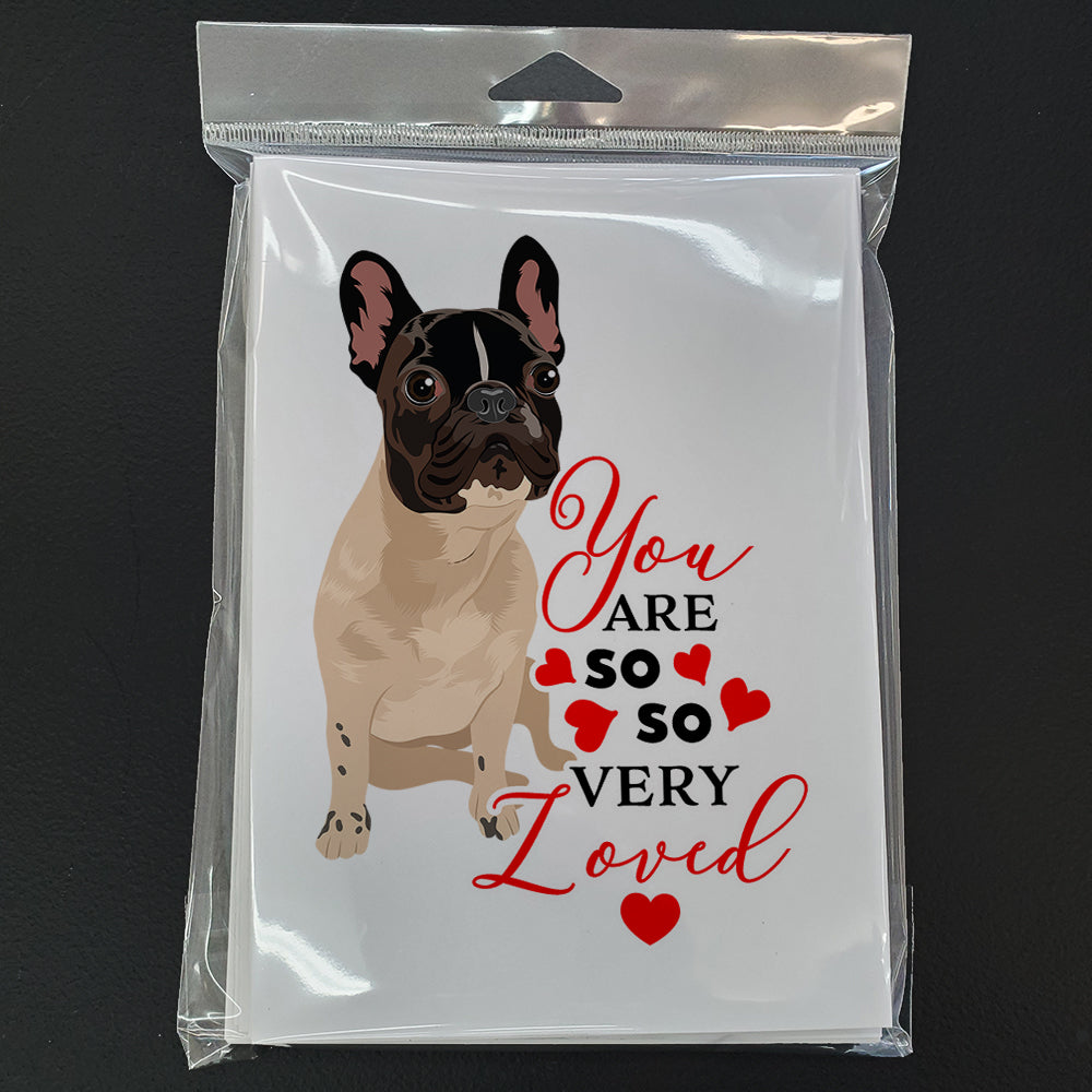French Bulldog Fawn #3 so Loved Greeting Cards and Envelopes Pack of 8 - the-store.com