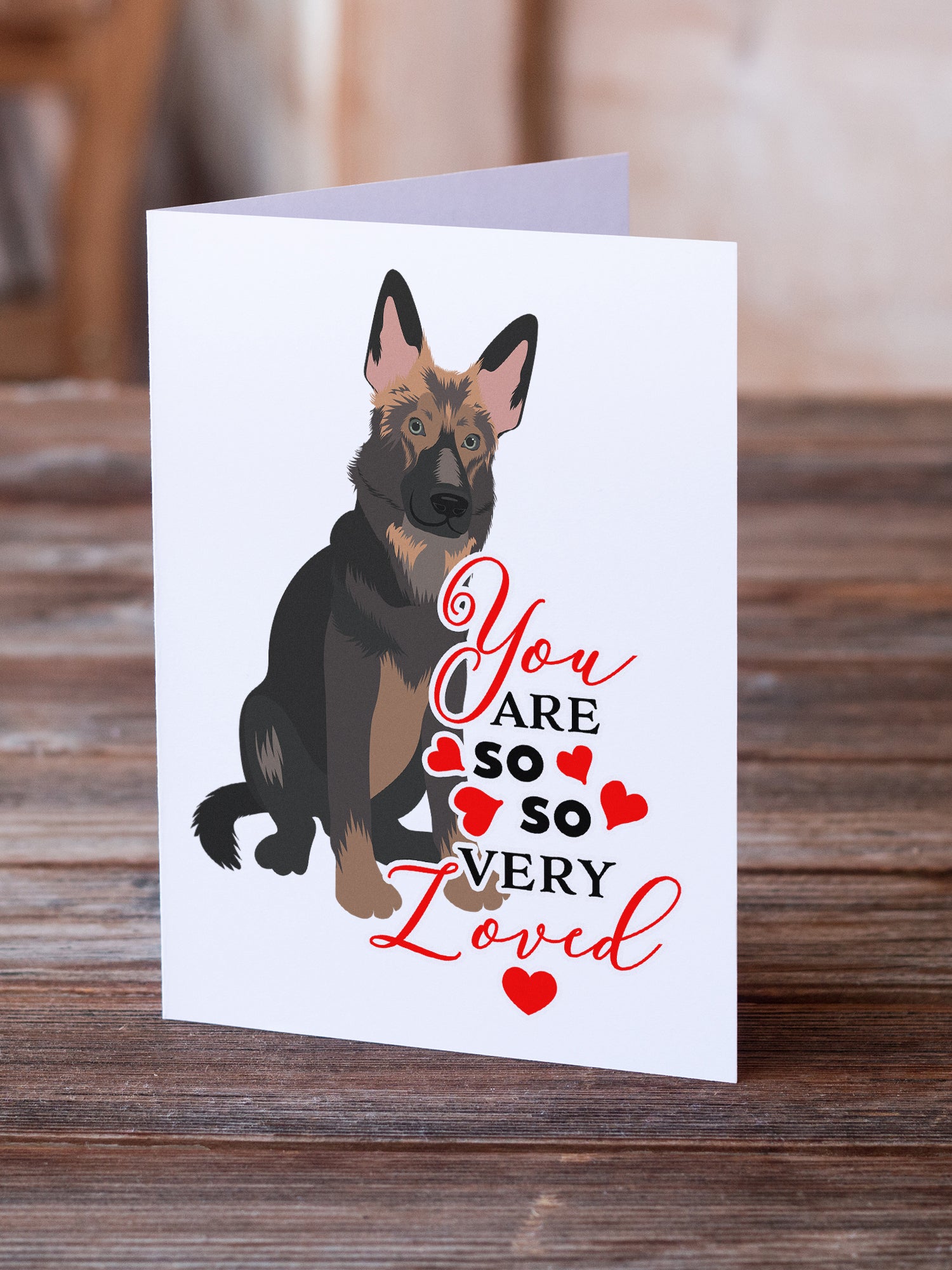 Buy this German Shepherd Puppy so Loved Greeting Cards and Envelopes Pack of 8