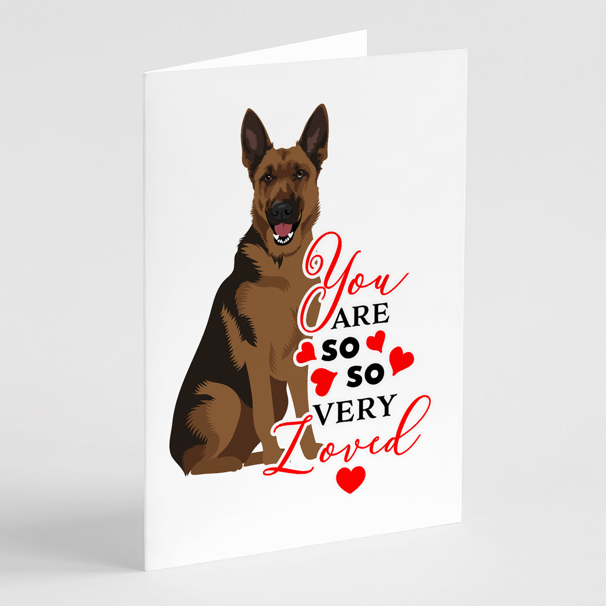 Buy this German Shepherd Black and Tan #2 so Loved Greeting Cards and Envelopes Pack of 8