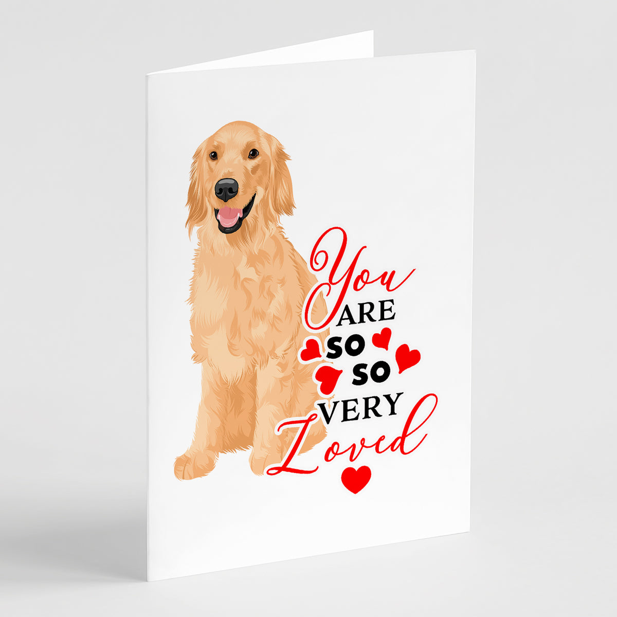Buy this Golden Retriever Gold #1 so Loved Greeting Cards and Envelopes Pack of 8