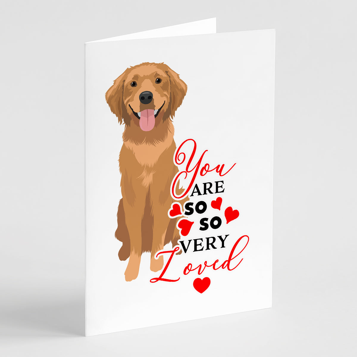 Buy this Golden Retriever Red #2 so Loved Greeting Cards and Envelopes Pack of 8
