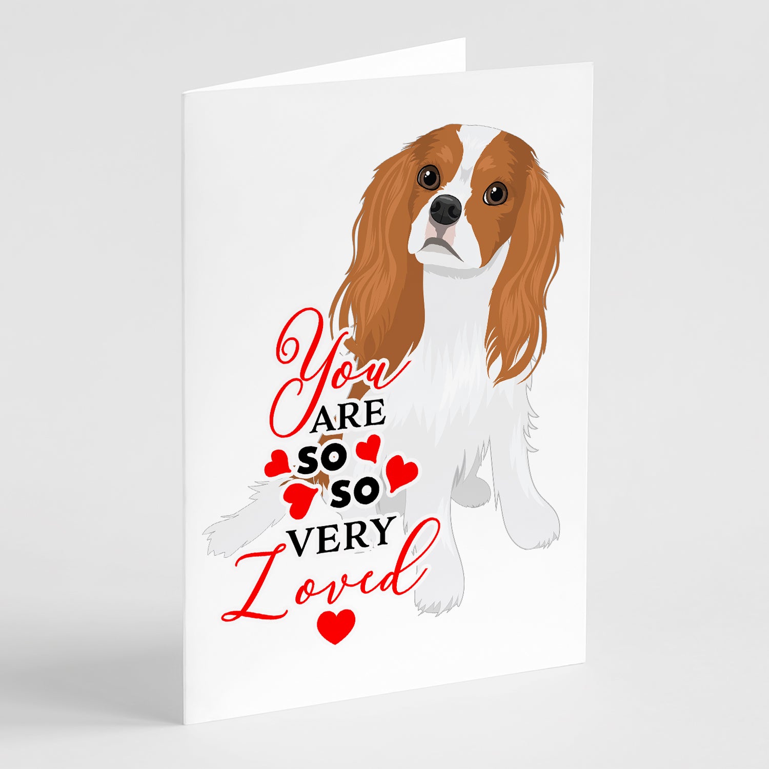 Buy this Cavalier King Charles Spaniel Blenheim #1 so Loved Greeting Cards and Envelopes Pack of 8