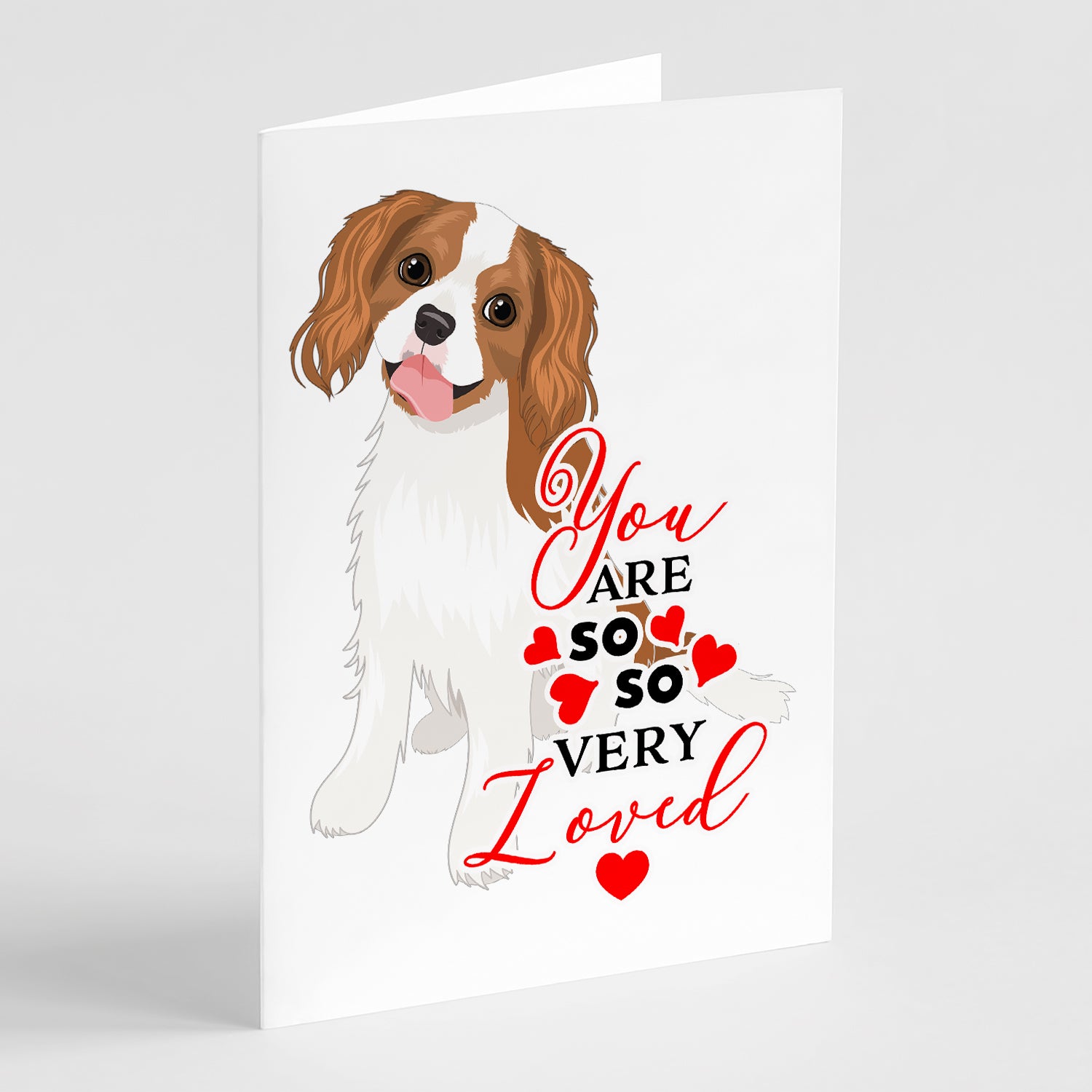 Buy this Cavalier King Charles Spaniel Blenheim #2 so Loved Greeting Cards and Envelopes Pack of 8