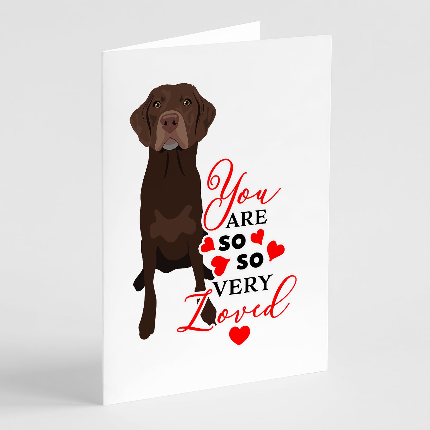 Buy this Labrador Retriever Chocolate #2 so Loved Greeting Cards and Envelopes Pack of 8