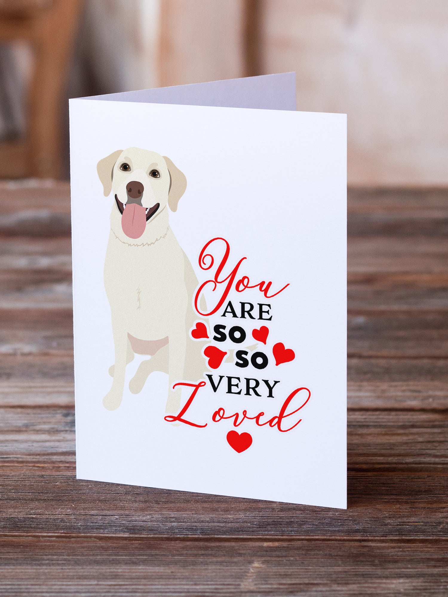 Buy this Labrador Retriever Yellow #1 so Loved Greeting Cards and Envelopes Pack of 8