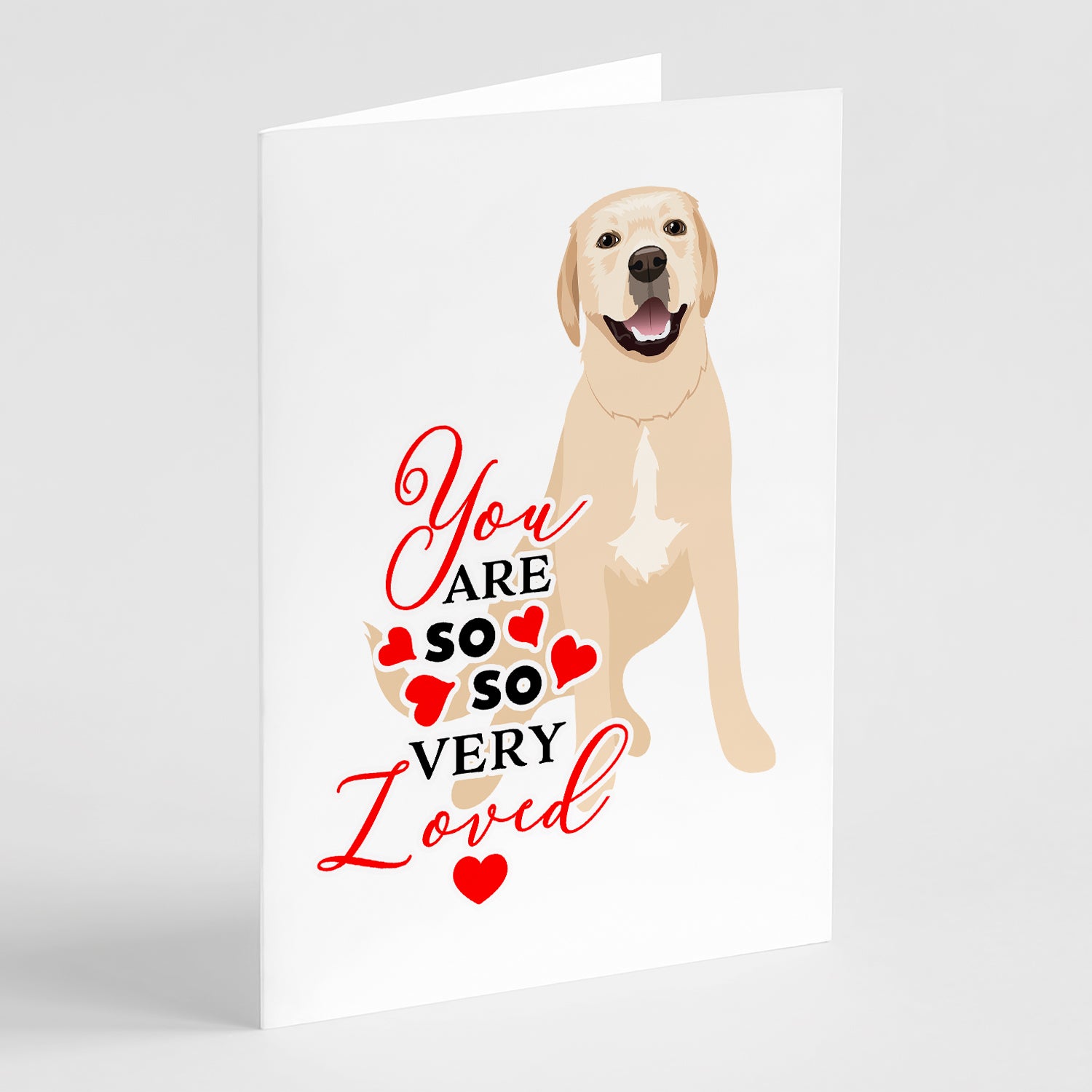 Buy this Labrador Retriever Yellow #2 so Loved Greeting Cards and Envelopes Pack of 8