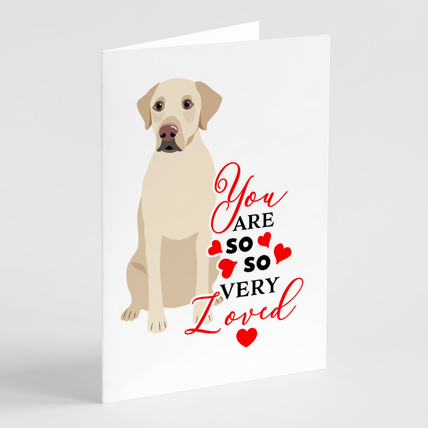 Buy this Labrador Retriever Yellow #3 so Loved Greeting Cards and Envelopes Pack of 8