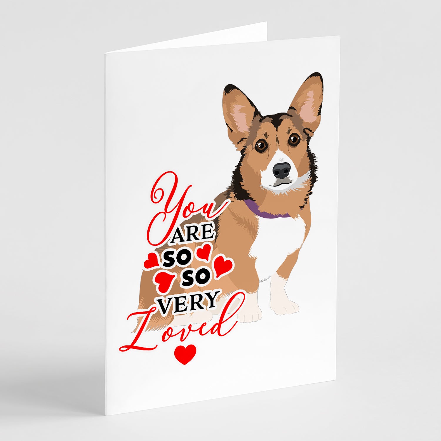 Buy this Pembroke Welsh Corgi Sable and White so Loved Greeting Cards and Envelopes Pack of 8