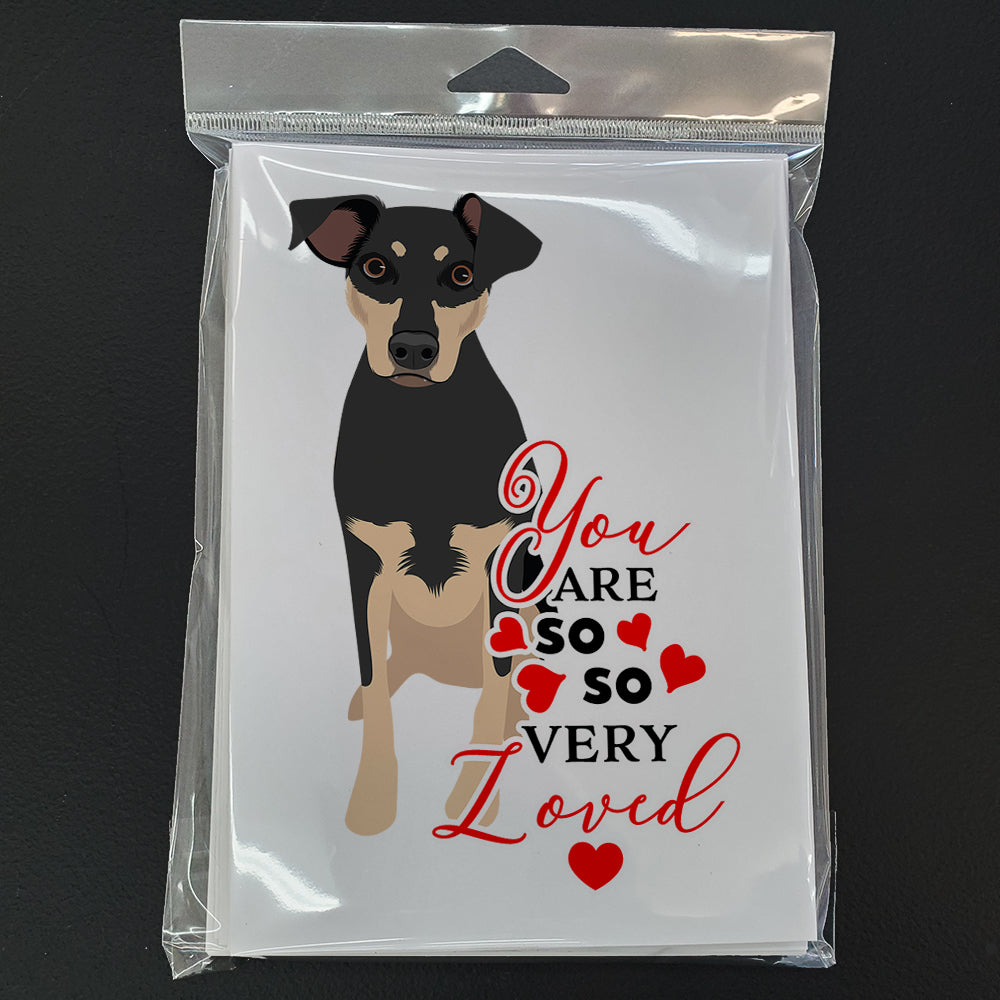 Rottweiler Black and Tan #3 so Loved Greeting Cards and Envelopes Pack of 8 - the-store.com