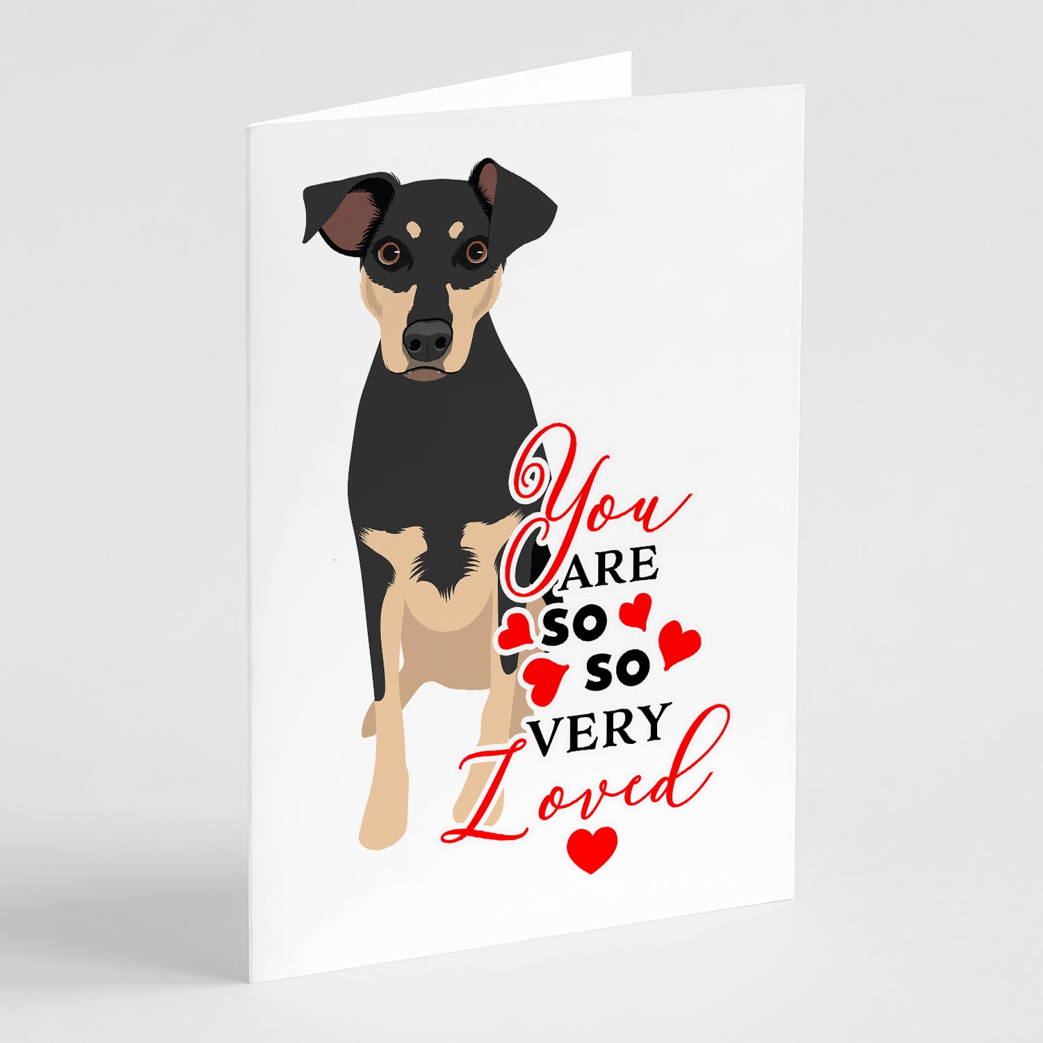 Buy this Rottweiler Black and Tan #3 so Loved Greeting Cards and Envelopes Pack of 8