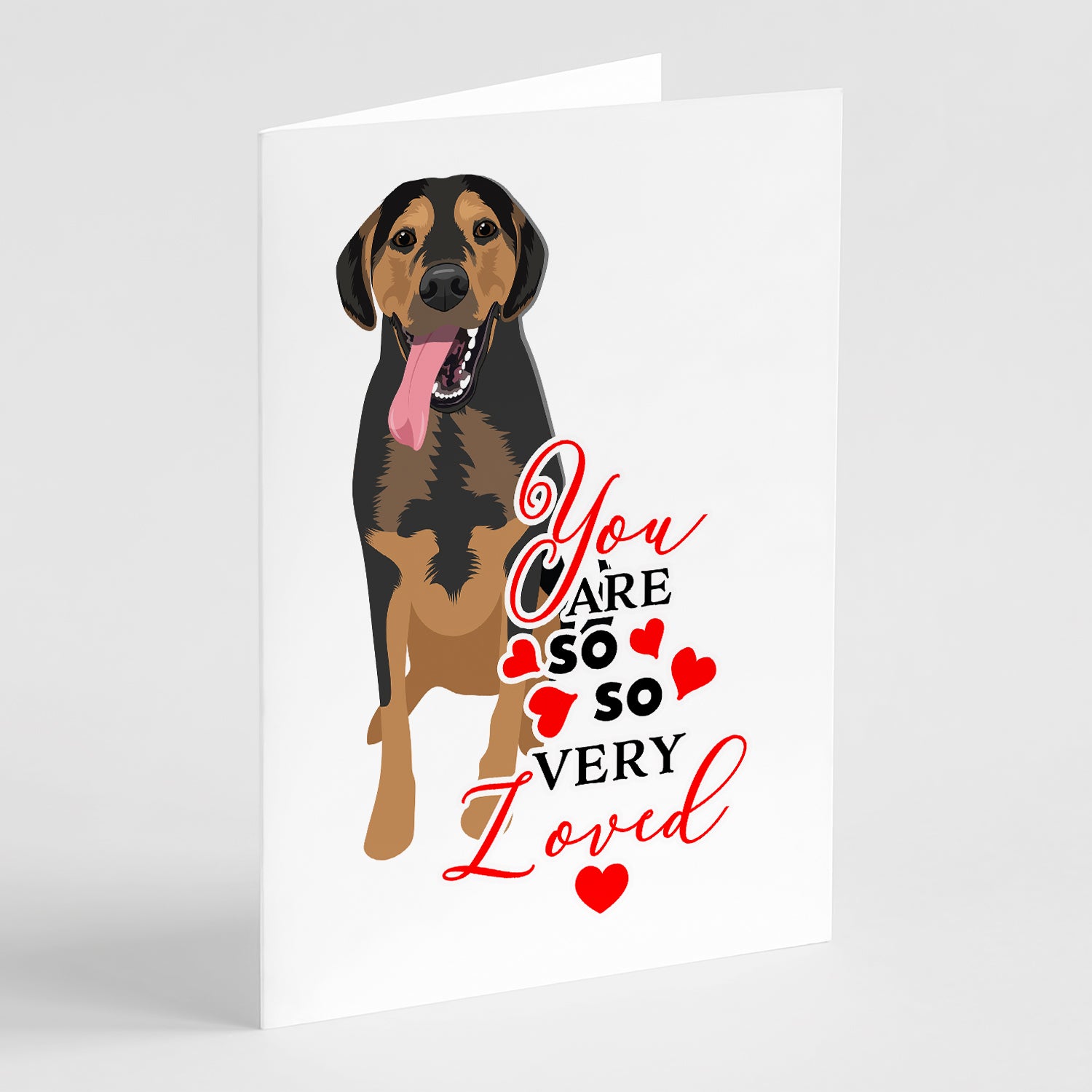 Buy this Rottweiler Black and Tan #4 so Loved Greeting Cards and Envelopes Pack of 8