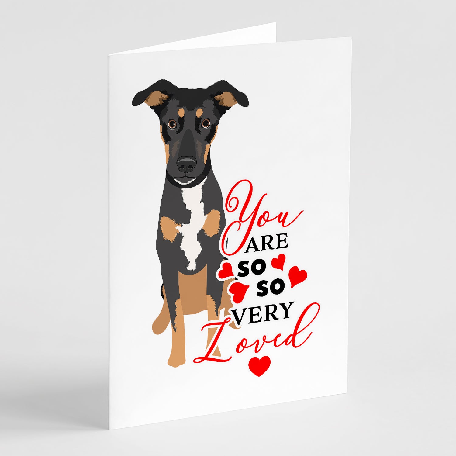 Buy this Rottweiler Black and Tan #6 so Loved Greeting Cards and Envelopes Pack of 8