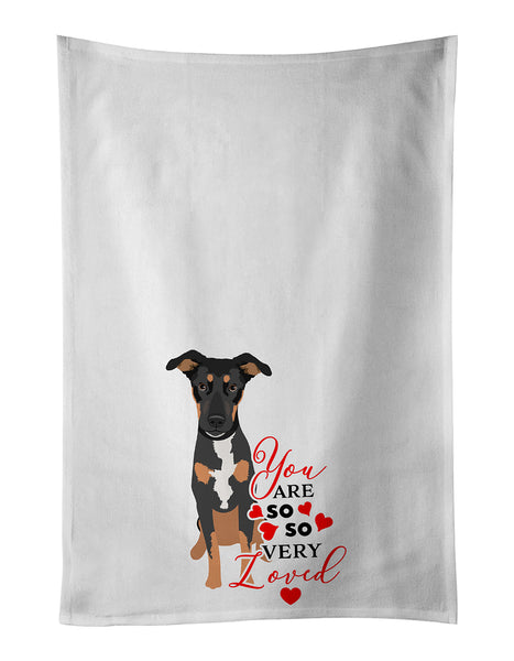Buy this Rottweiler Black and Tan #6 so Loved White Kitchen Towel Set of 2