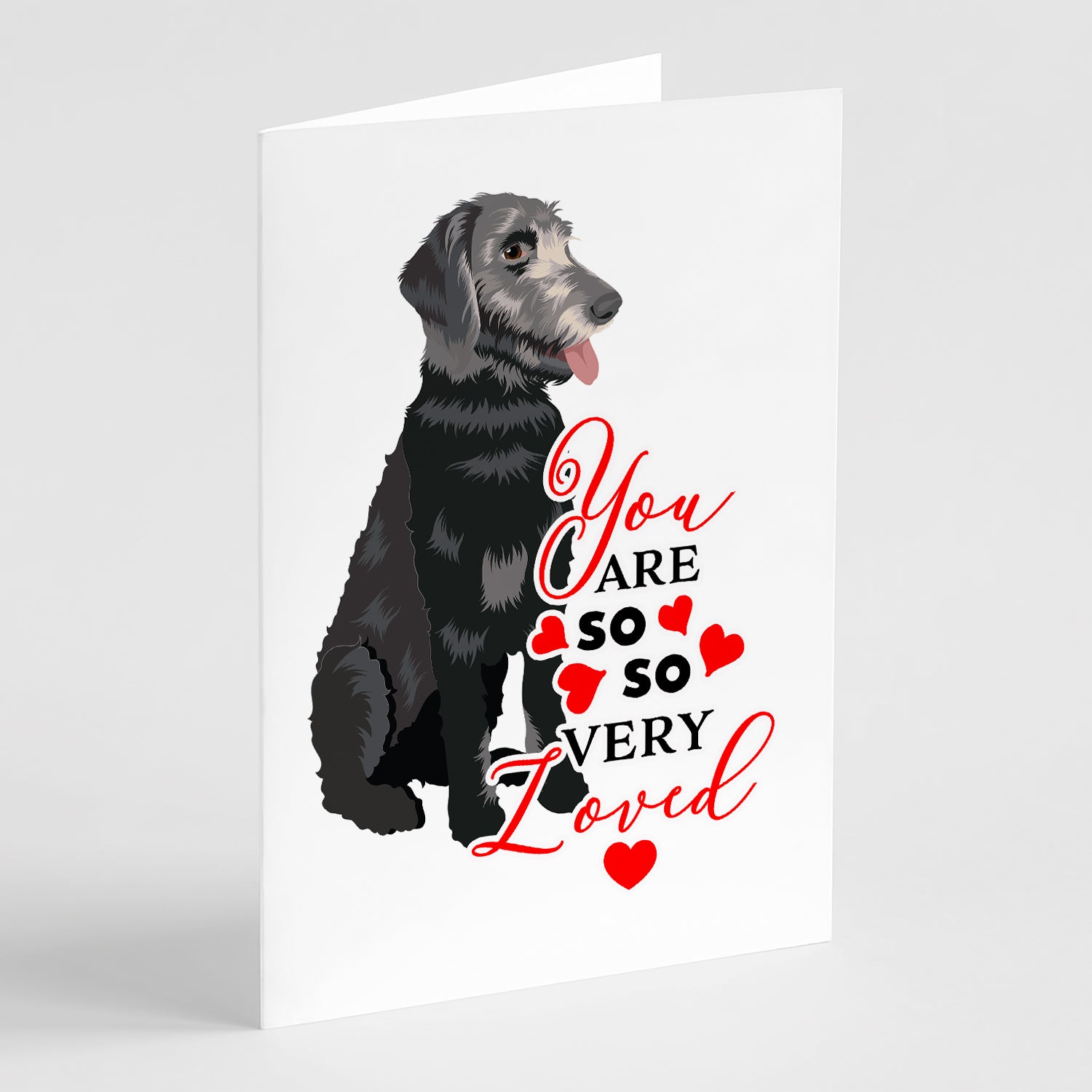 Buy this Schnauzer Black and Tan so Loved Greeting Cards and Envelopes Pack of 8