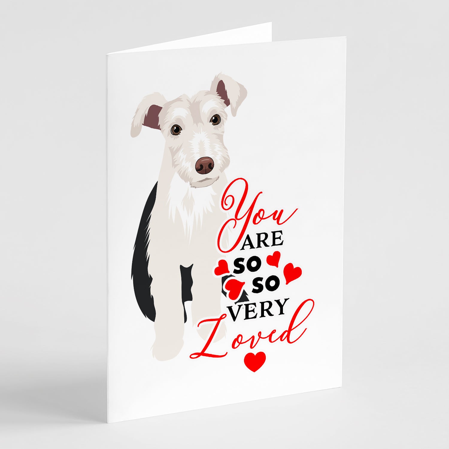 Buy this Schnauzer Parti so Loved Greeting Cards and Envelopes Pack of 8