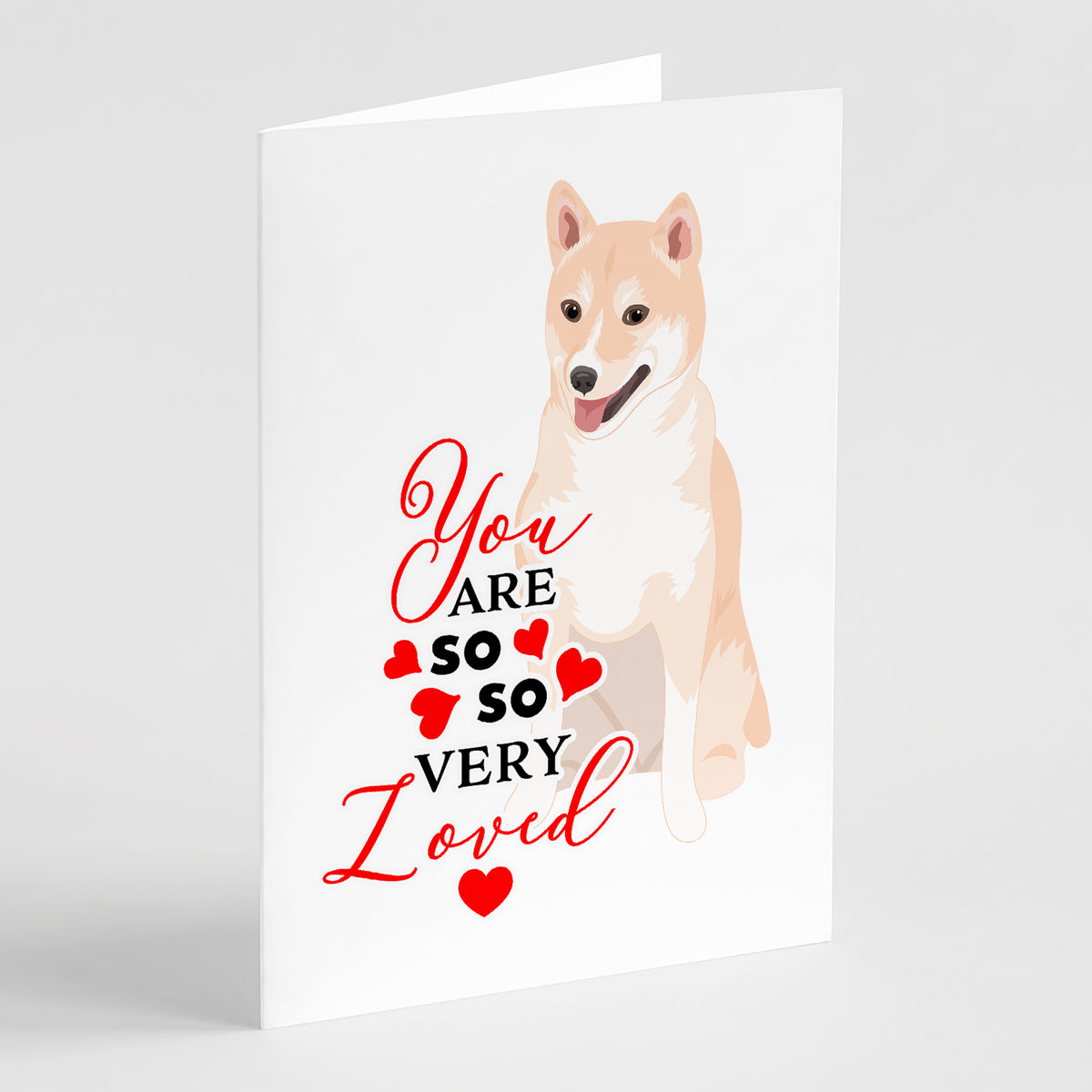 Buy this Shiba Inu Cream #2 so Loved Greeting Cards and Envelopes Pack of 8