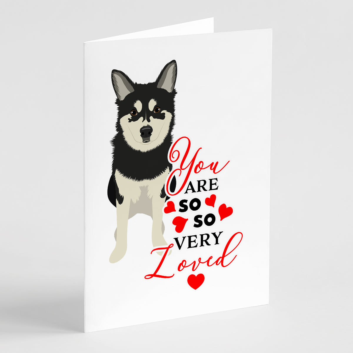Buy this Shiba Inu Husky Mix so Loved Greeting Cards and Envelopes Pack of 8