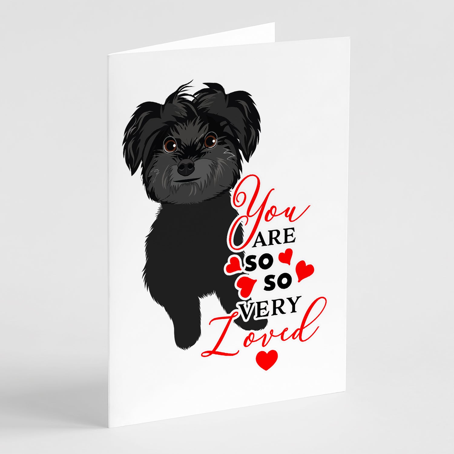 Buy this Shih-Tzu Black so Loved Greeting Cards and Envelopes Pack of 8