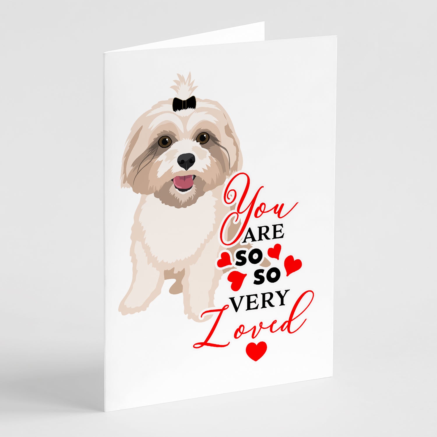 Buy this Shih-Tzu Gold #2 so Loved Greeting Cards and Envelopes Pack of 8