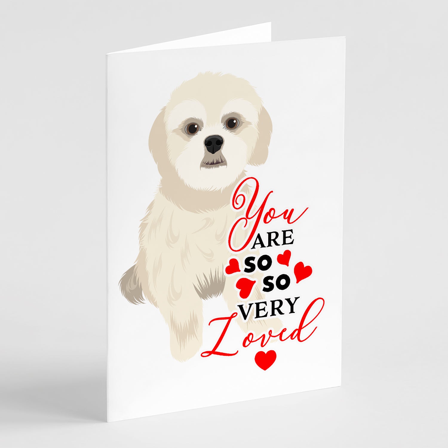 Buy this Shih-Tzu Gold #3 so Loved Greeting Cards and Envelopes Pack of 8