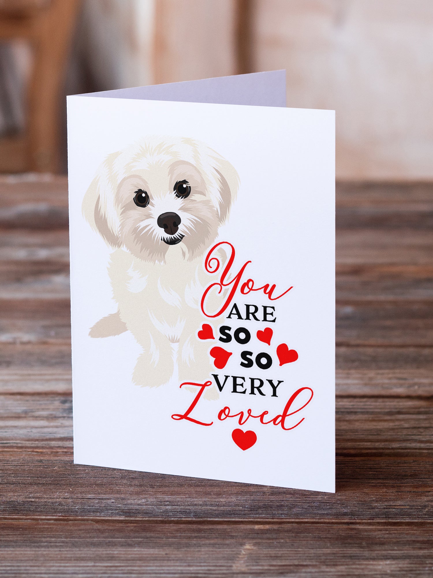 Buy this Shih-Tzu Gold #4 so Loved Greeting Cards and Envelopes Pack of 8