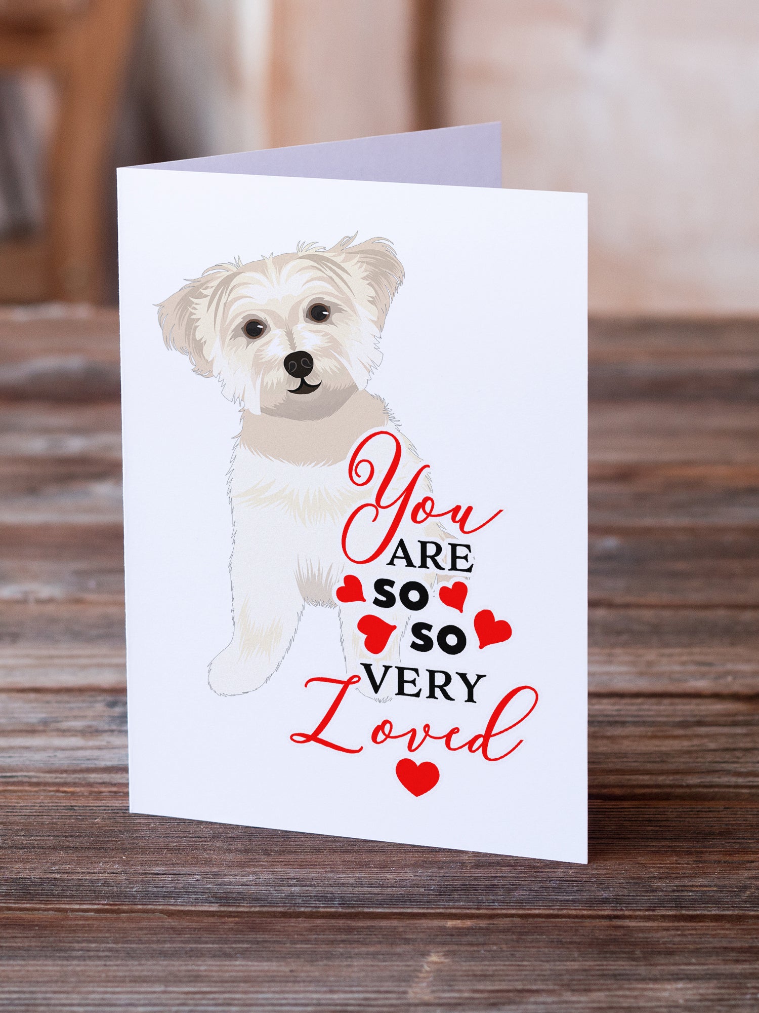 Buy this Shih-Tzu Gold #6 so Loved Greeting Cards and Envelopes Pack of 8