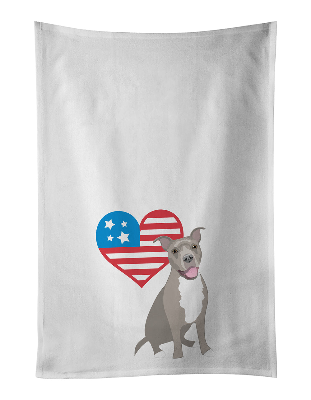 Buy this Pit Bull Blue #1 Patriotic White Kitchen Towel Set of 2