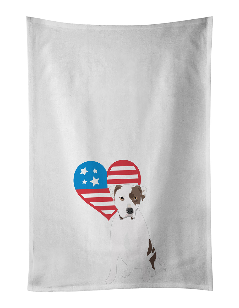 Buy this Pit Bull White #2 Patriotic White Kitchen Towel Set of 2
