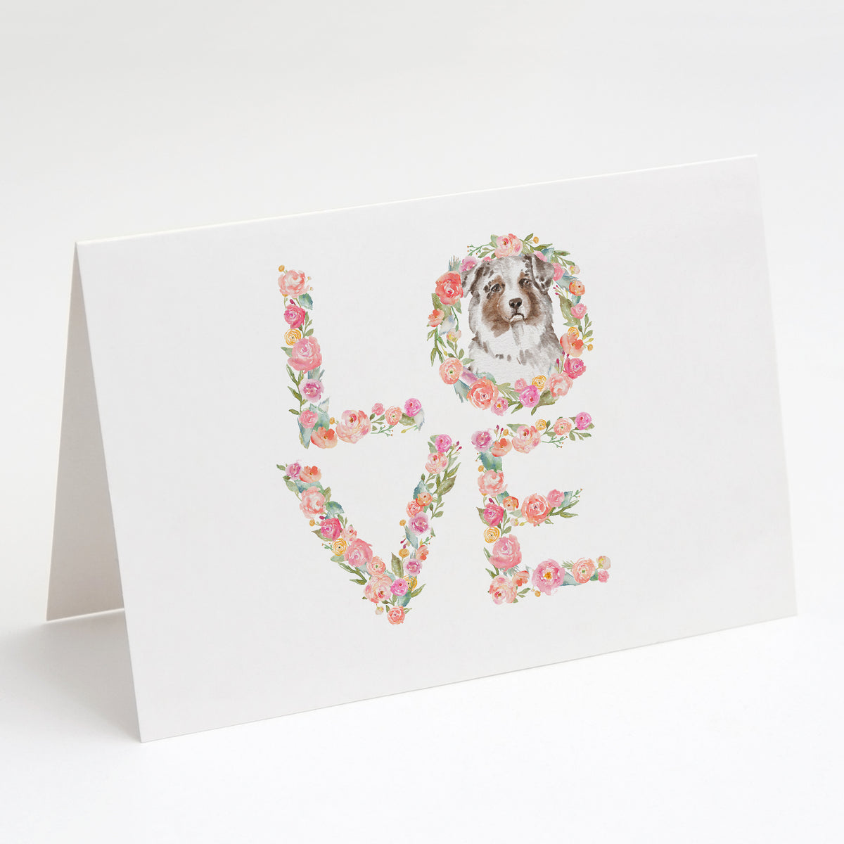 Buy this Australian Shepherd #4 LOVE Greeting Cards and Envelopes Pack of 8