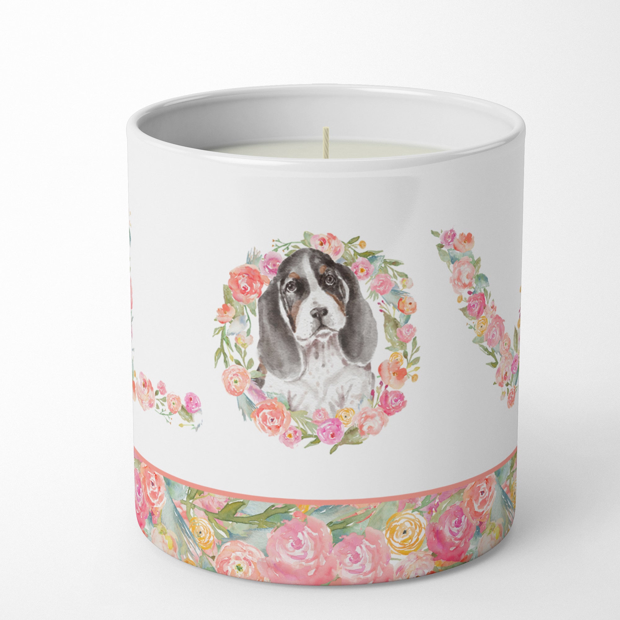 Buy this Basset Hound LOVE 10 oz Decorative Soy Candle