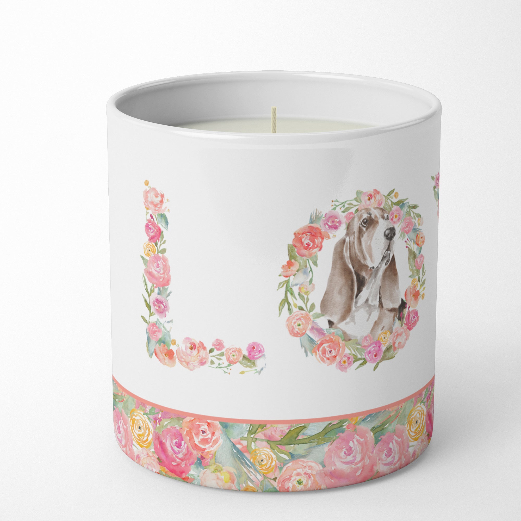 Basset Hound #9 LOVE 10 oz Decorative Soy Candle - the-store.com